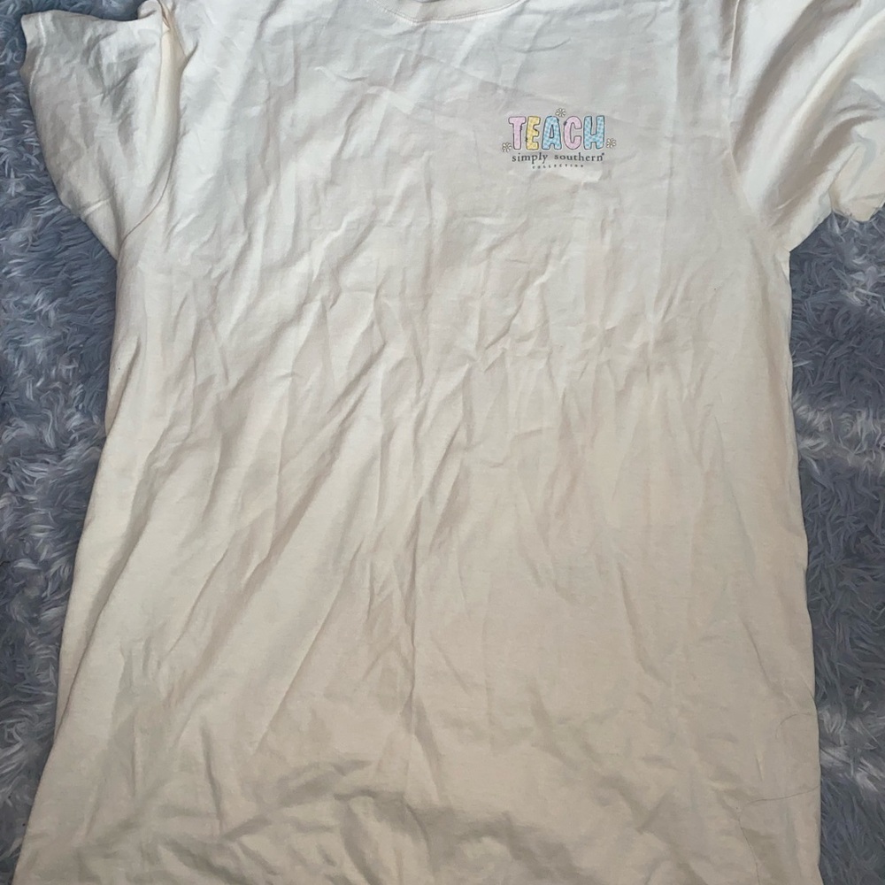 Simply Southern Off-White Tee
